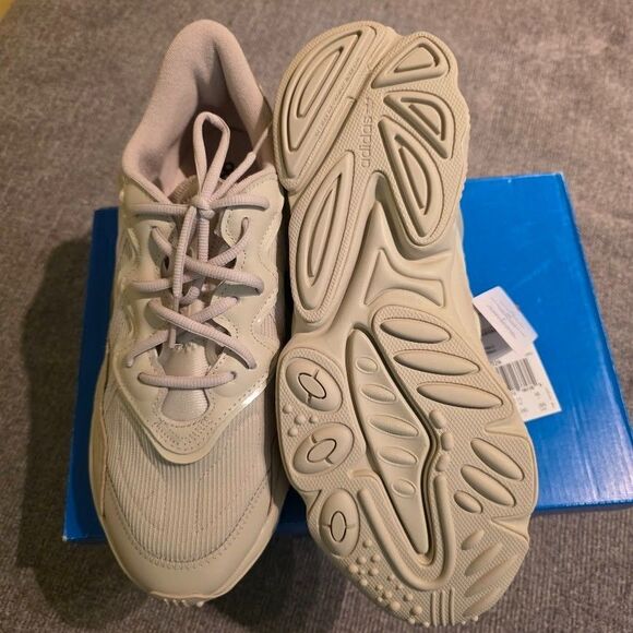 Adidas Ozweego Shoe Sneaker FX6029 Men's 11.5 Pale Beige Comfort Sports Walking - Picture 5 of 10